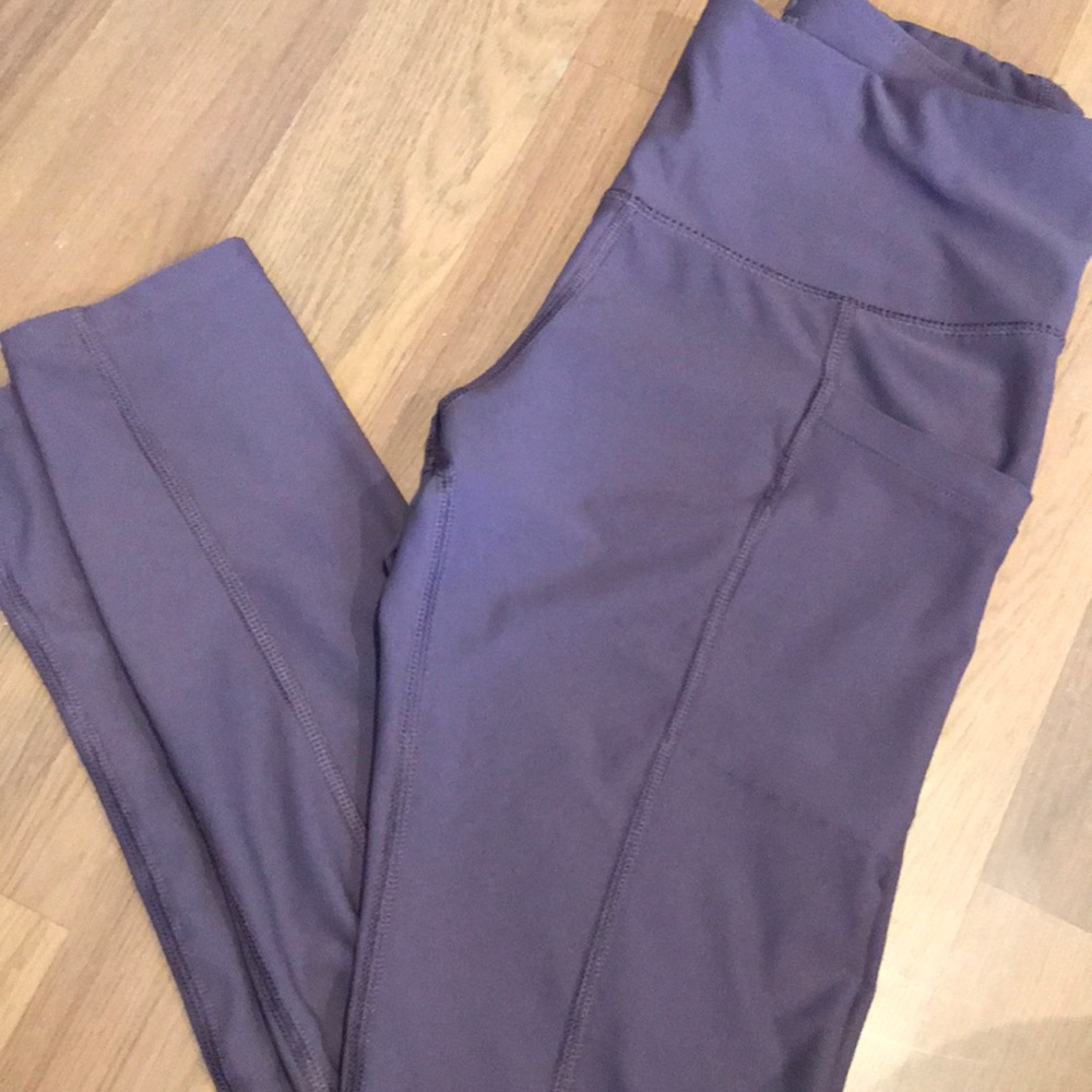 Purple workout leggings